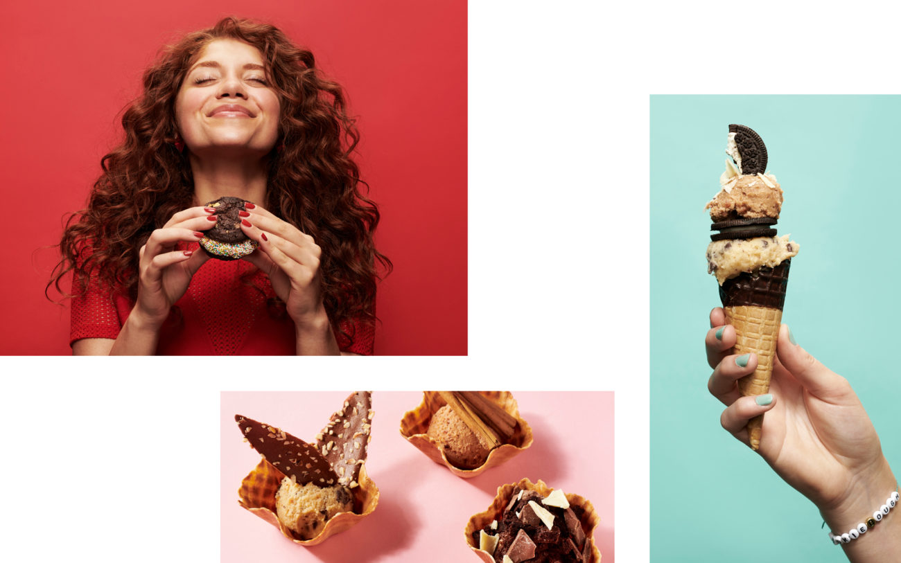 wow cookie dough collage