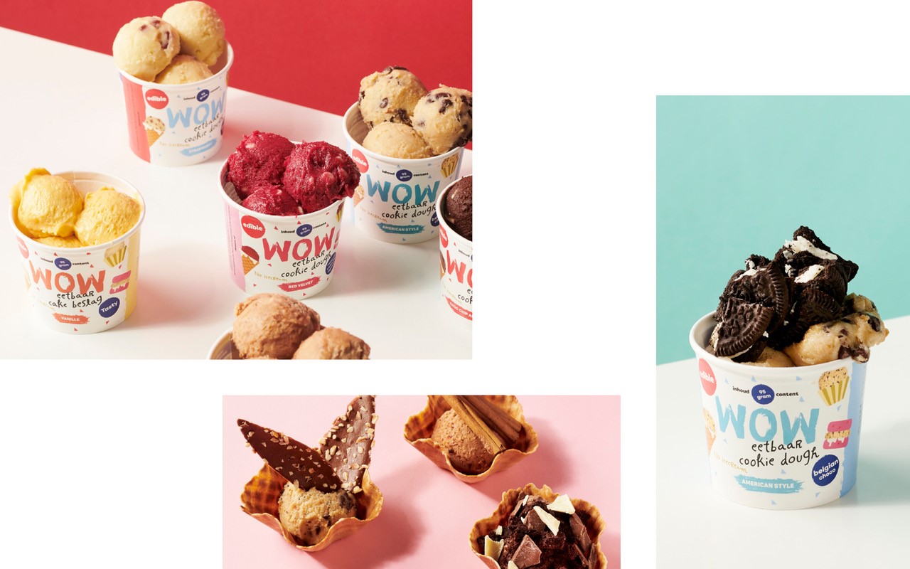 wow cookie dough collage
